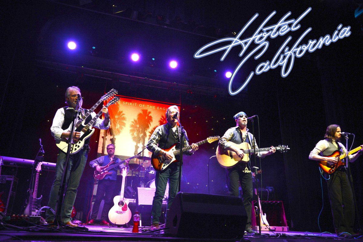 Hotel California return in 2025 with their spectacular new show. Hotel California faithfully re-create The Eagles and their Californian sunshine Rock sound! Hotel California, Friday 21 March 2025, Airdrie Town Hall On sale now: ow.ly/ZaiY50RhZPv