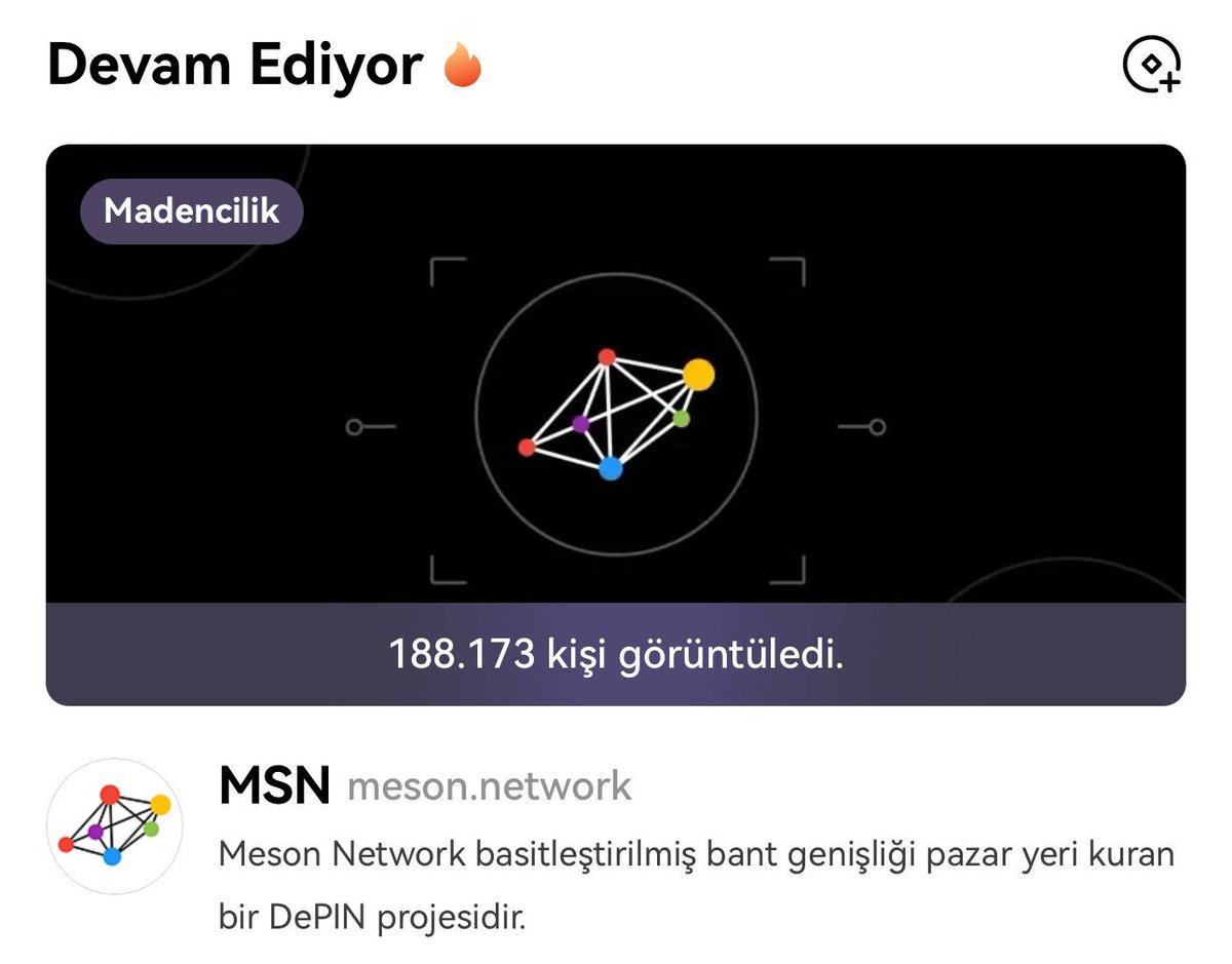 Meson Network OKX Jumpstart başladı! ETH'lerimi ücretsiz @NetworkMeson kazanmak için yatırdım. $MSN OKX, Kucoin, Gateio ve Bitget'te 29 Nisan'da listelenecek. Hala farklı borsalar da bekliyorum. Coinlist'te, OKX'de, kısaca fırsat olan her yerde kazanmak için masadayız.