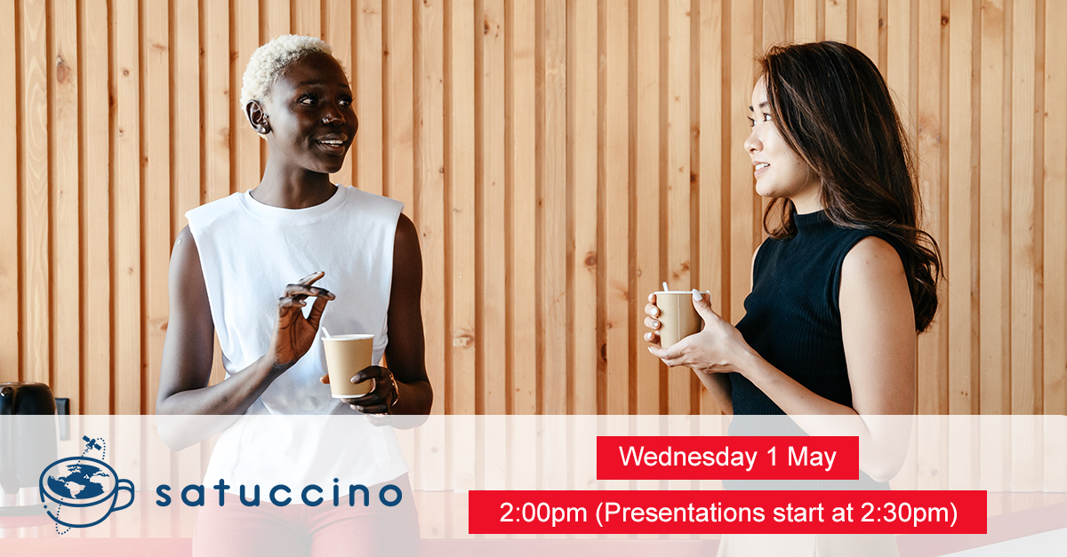 Join us next week for #Satuccino, taking place on 1 May, in a hybrid format from our offices in Harwell. The event will be an opportunity to find out the latest news, funding opportunities, events, and to hear business pitches from across the industry: ow.ly/XZCV50RjS9t