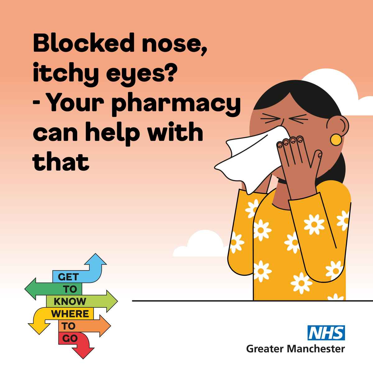 We’re heading into #hayfever season but don’t let #allergies get in your way of enjoying springtime Most allergies can usually be treated with antihistamine medication, available at pharmacies. Talk to a pharmacist for advice: nhs.uk/service-search… #GTKWTG