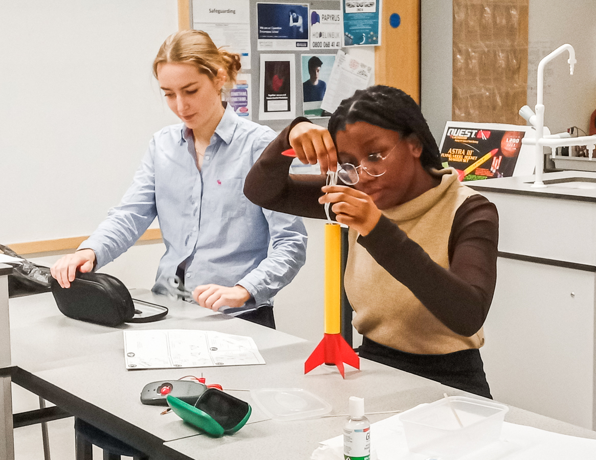 Our Rocket Club team, The Eggstronauts, are blasting off to Chippenham today for a special launch event of our custom-built rocket. Will our egg payload remain unscathed? Can we crack the competition?! Watch this space! 🚀🥚 #Eggstronauts #RocketClub