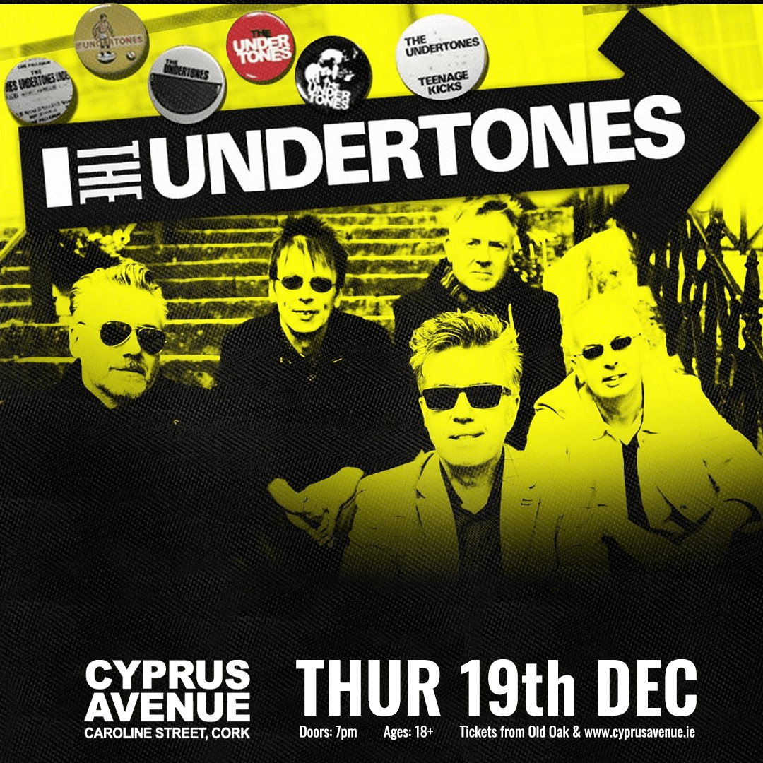 Tickets onsale now for this epic show! Secure your tickets now at cyprusavenue.ie 🎟️ @TheUndertones_