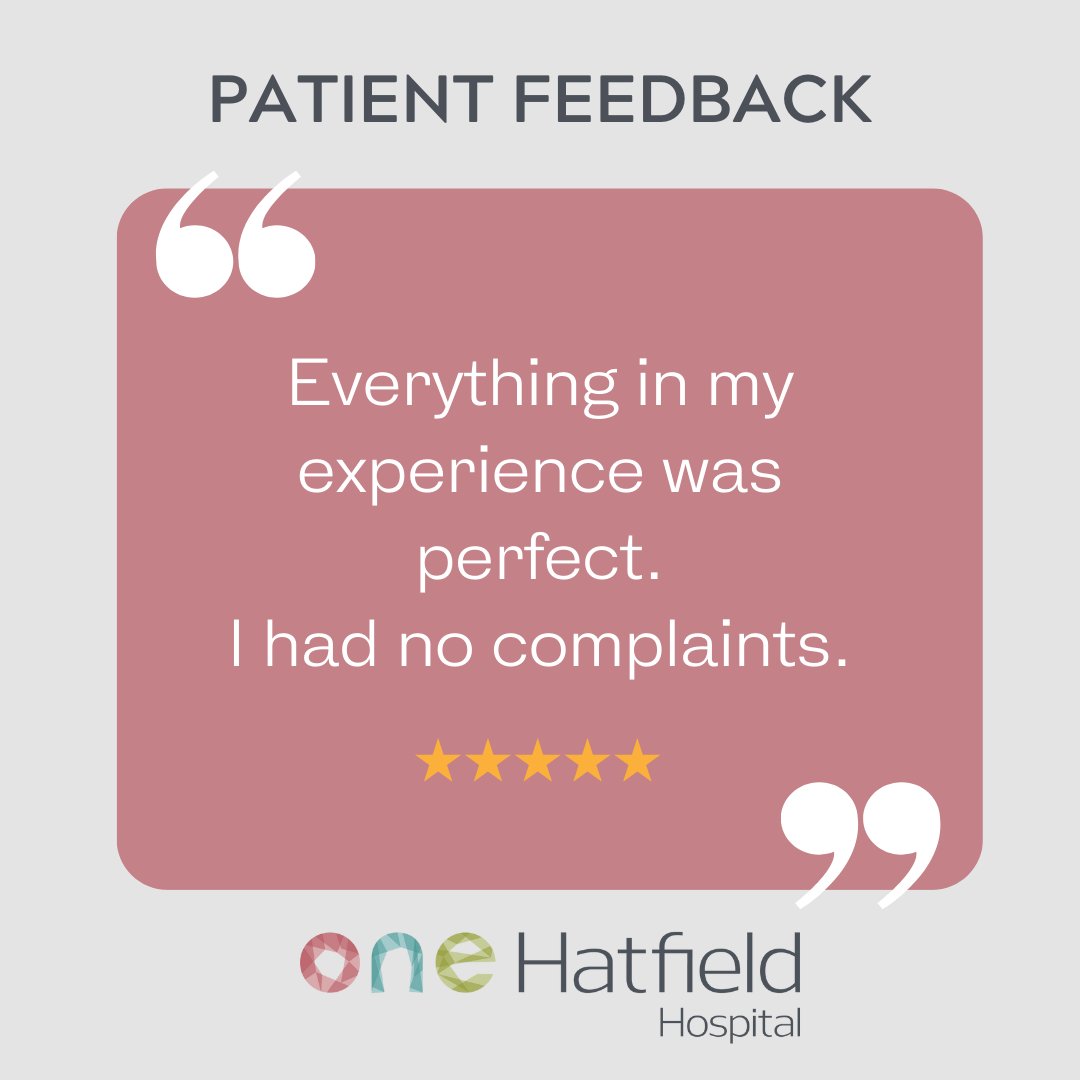 Check out this feedback 🤗

What a lovely way to round up the week! 🙌

#patientfeedback #healthcarefeedback #onehatfieldhospital #onehealthcare #hertfordshire