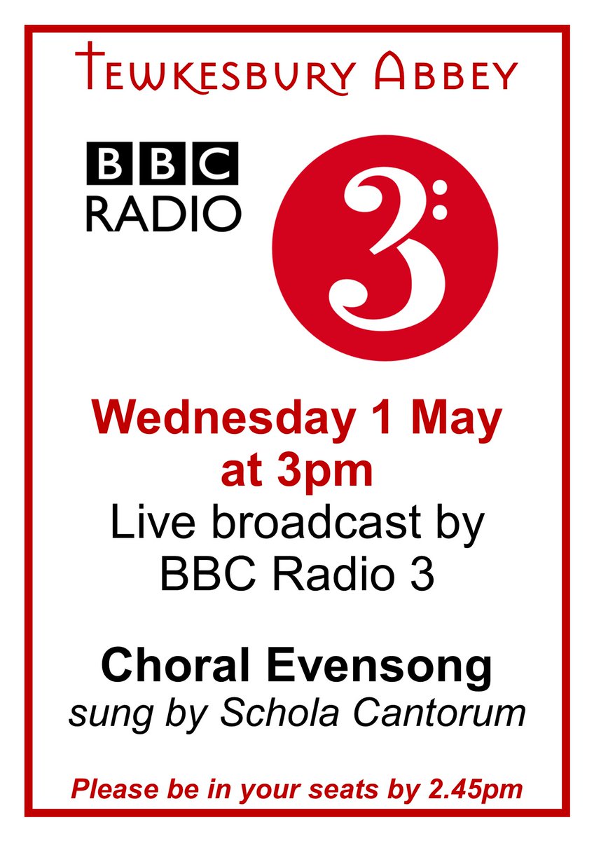 Live broadcast by BBC Radio 3