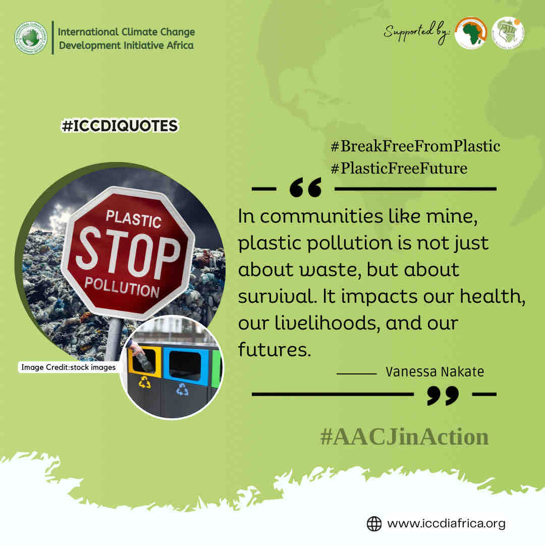 In communities like mine, plastic pollution is not just about waste, but about survival. It impacts our health, our livelihoods, and our futures.” Vanessa Nakate.

#BreakFreeFromPlastic #PlasticFreeFuture #AACJinAction