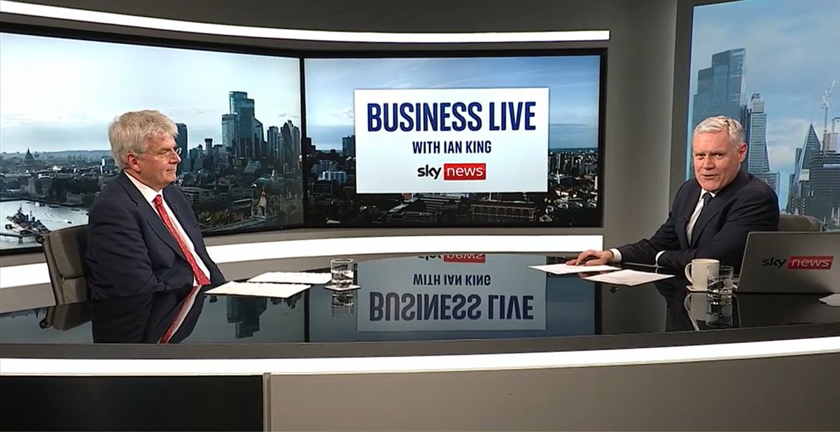 Our CIO was happy to rejoin @IanKingSky on @SkyNews' Business Live yesterday to discuss current news and topics such as BHP's bid for Anglo American, reasons behind share price rises for AstraZeneca, Barclays, and Unilever, and the role of AI in disappointing results for Meta.