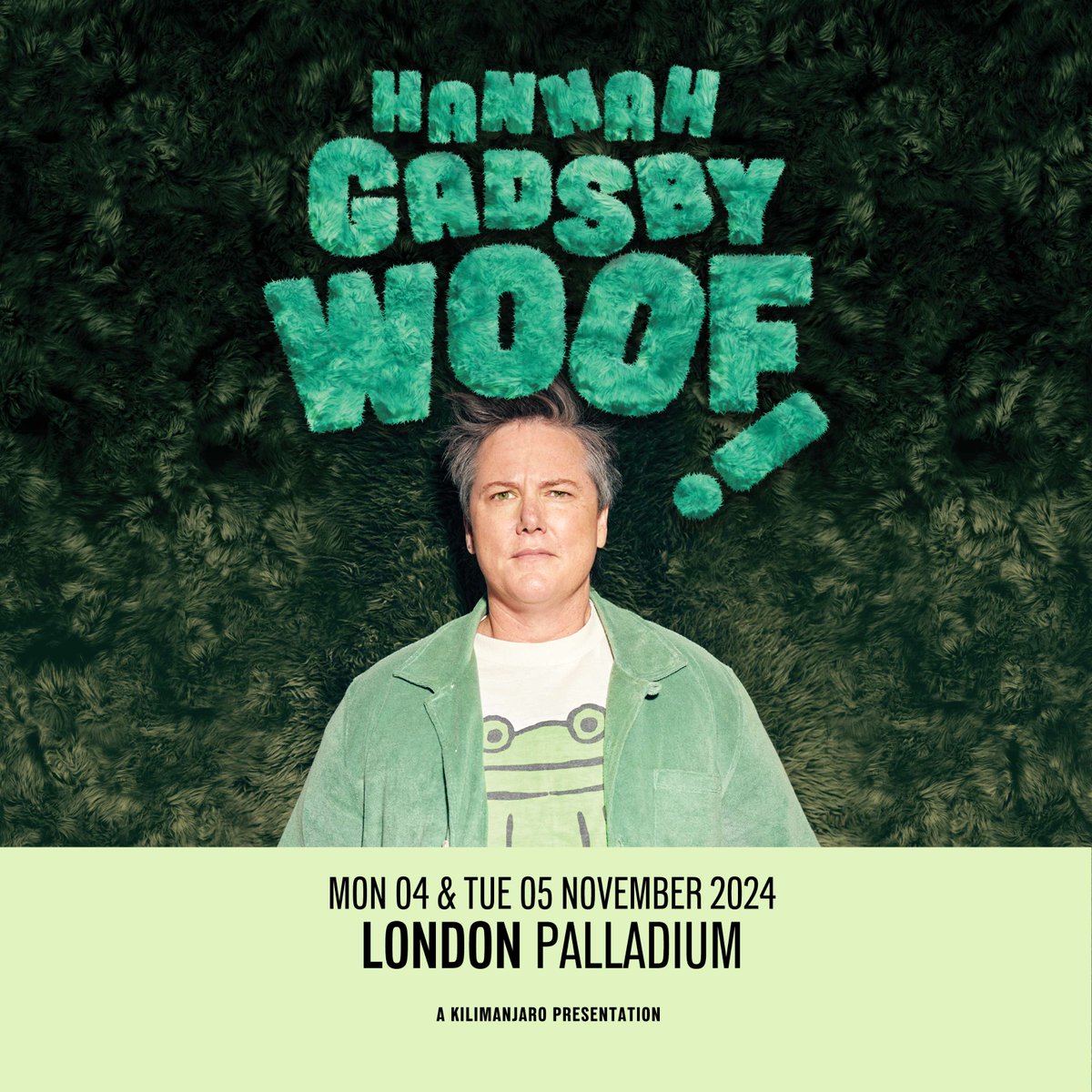ON SALE NOW: @Hannahgadsby's brand new stand up show WOOF! Is hitting the road and heading to The London Palladium this November! 🎟️ lwtheatres.co.uk/whats-on/hanna…