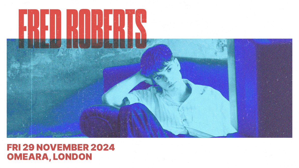 ON SALE: With his debut EP ‘Sound Of My Youth’ out now, @fredroberts55 will play @OmearaLondon in November 🌟 Secure tickets 👉 livenation.uk/YSff50RccxW