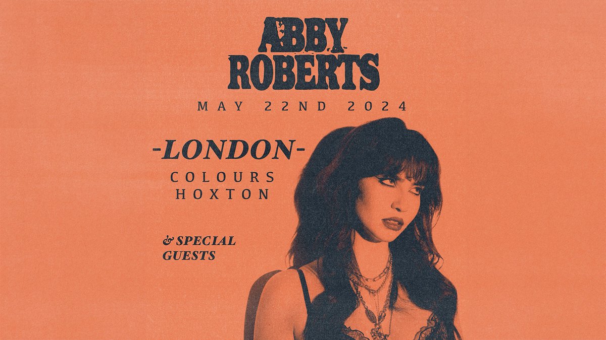 ON SALE: Pop rock musician @abbyrartistry will play @ColoursHoxton in May 🙌 Book tickets 👉 livenation.uk/TAub50RkUys