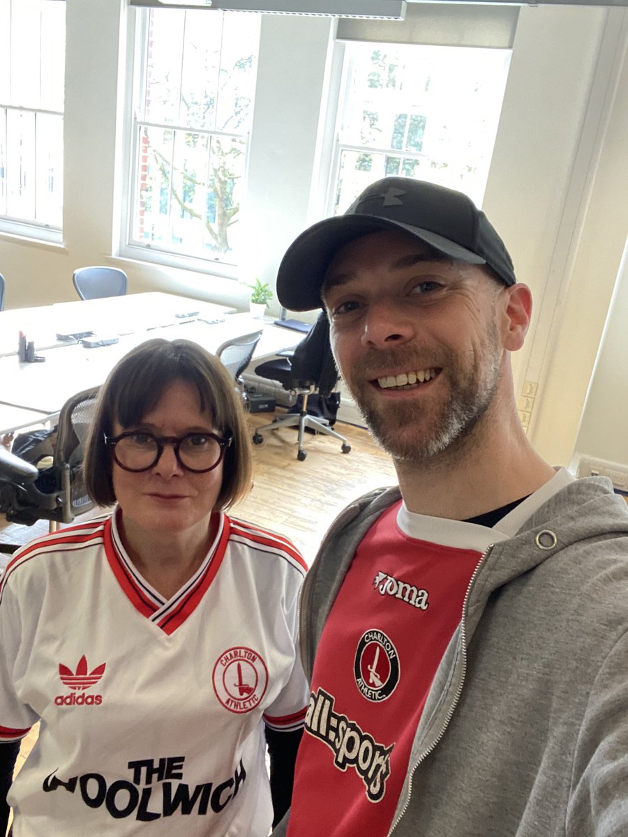 WRENSHIP's tweet photo. The Addicks of @aandeddb have got involved. @BobbyMooreFund #FootballShirtFriday #cafc https://t.co/P1QZm9Xgxn