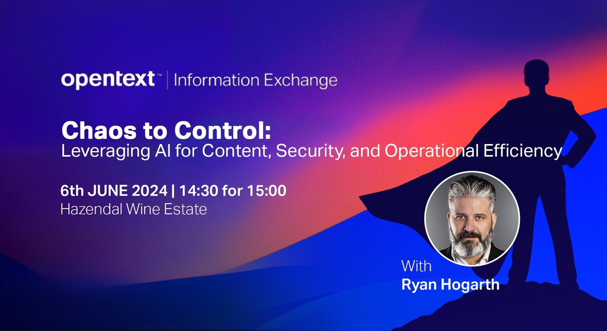 WaldeckCAnn's tweet image. Join @OpenText&apos;s Cape Town roundtable to discover how AI transforms business with #OpenTextAviator.

Reserve your spot now: ow.ly/gY6O50RhW1C

#OpenText #ArtificialIntelligence #AIInnovation #CurrintEvents #CodeAutomation #ITSM #Technology #Innovation @CurrintEvents