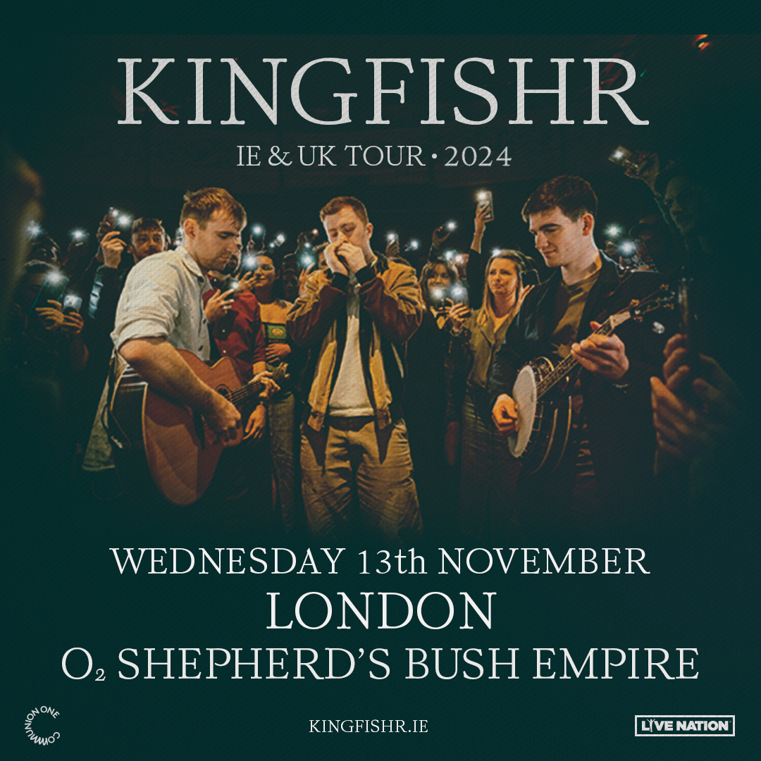 Rising Irish indie-folk trio @KingfishrBand are heading out for their biggest run of headline shows to date. 🙌 Catch the Irish trio here on Wed 13 Nov. Tickets are on sale now 👉 amg-venues.com/NHsy50RoKOE #Kingfishr