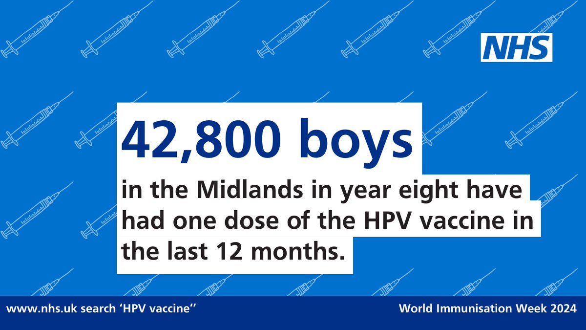 💉 It’s #WorldImmunisationWeek The School Aged Immunisation Service (SAIS) will be in schools this term to offer the Human Papillomavirus (HPV) vaccine which helps protect against cancers caused by HPV. Look out for clinics in the holidays if your child is not at school.