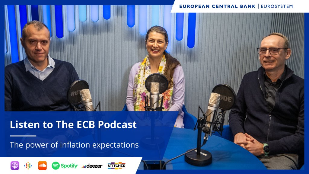 What are inflation expectations, and why do they matter to central banks? #TheECBPodcast host Stefania Secola and our researchers Geoff Kenny and Dimitris Georgarakos discuss how people form future inflation expectations and how we measure them. Listen pod.link/ecbpodcast/epi…