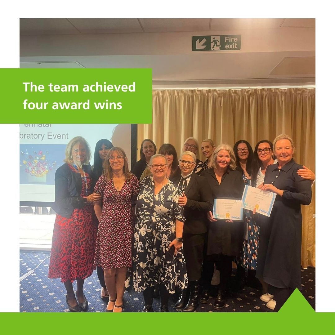 Congratulations to the maternity and neonatal teams, who are winners four times over at the East of England Perinatal Awards!