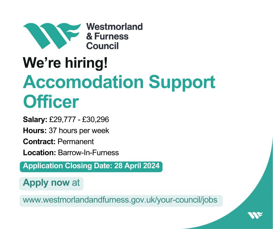 🌟Interested in joining our amazing team based in Barrow Town Hall? If so, we'd love to hear from you!! ⌛️Closing date 28 April westmorlandandfurness.gov.uk/your-council/c… @WandFCouncil