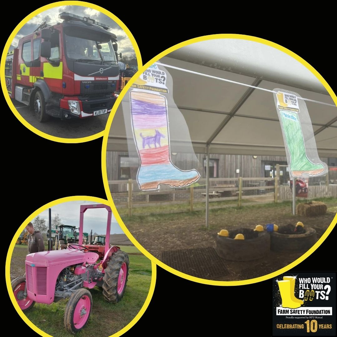 In February the stars at Saltway Farm hosted three ‘Big Vehicle Days’ raising £500. It looks like they had a fantastic few days and we LOVE the wellies!