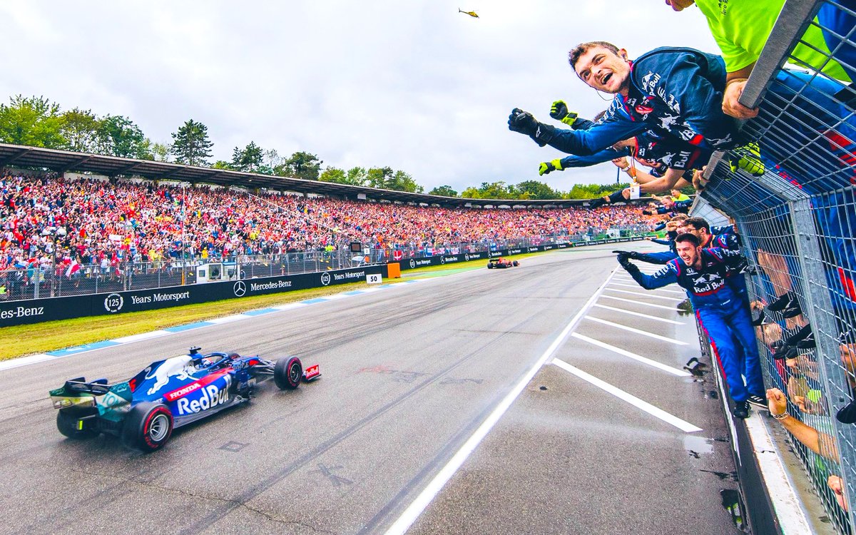 #HappyBirthday Daniil Kvyat, still only 30 despite having started his 110th #F1 GP 4 years ago. Pic: great run to 3rd place for Toro Rosso at Hockenheim in 2019.