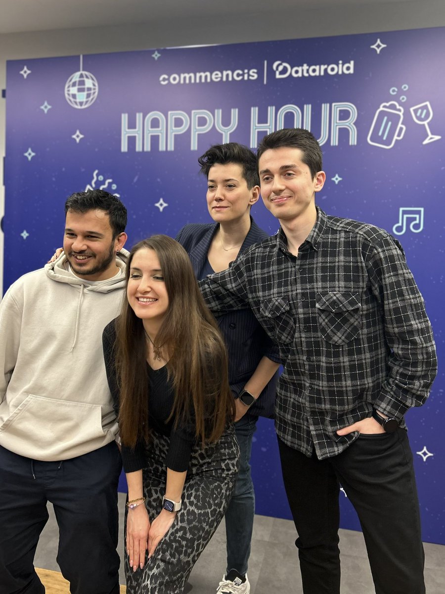 Dataroid team gathered at our office for the happy hour Embrace the excitement of our journey by joining our passionate team! 💙 Apply now to be a member of our #Dataroid family! 👉🏻 lnkd.in/dwj8kqZ #TeamDataroid #DataroidHappyHour