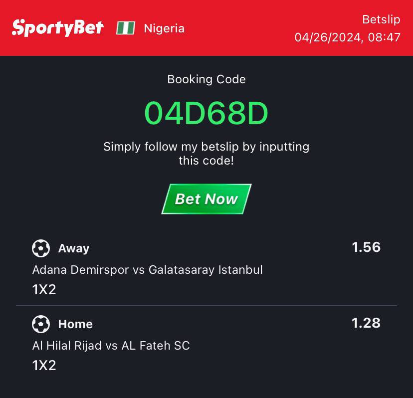 Grand audit Dream sporty lovers 🪔 Join telegram for code 💯 edit ✍️ 2 odds t.me/wunmzy_tips t.me/wunmzy_tips Stake responsibly Take the chance today. Lego my famz✌️ @BoomQueen_ @Dhavidtips @TalentedFBG @Ekitipikin @Loudpunter @oddshiveisback