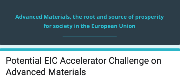 SMEs & startups active in #AdvancedMaterials looking for 🚀​EU funding: 

Share your input on the Potential EIC Accelerator Challenge on Advanced Materials! 💬​

🔗docs.google.com/forms/d/e/1FAI…
