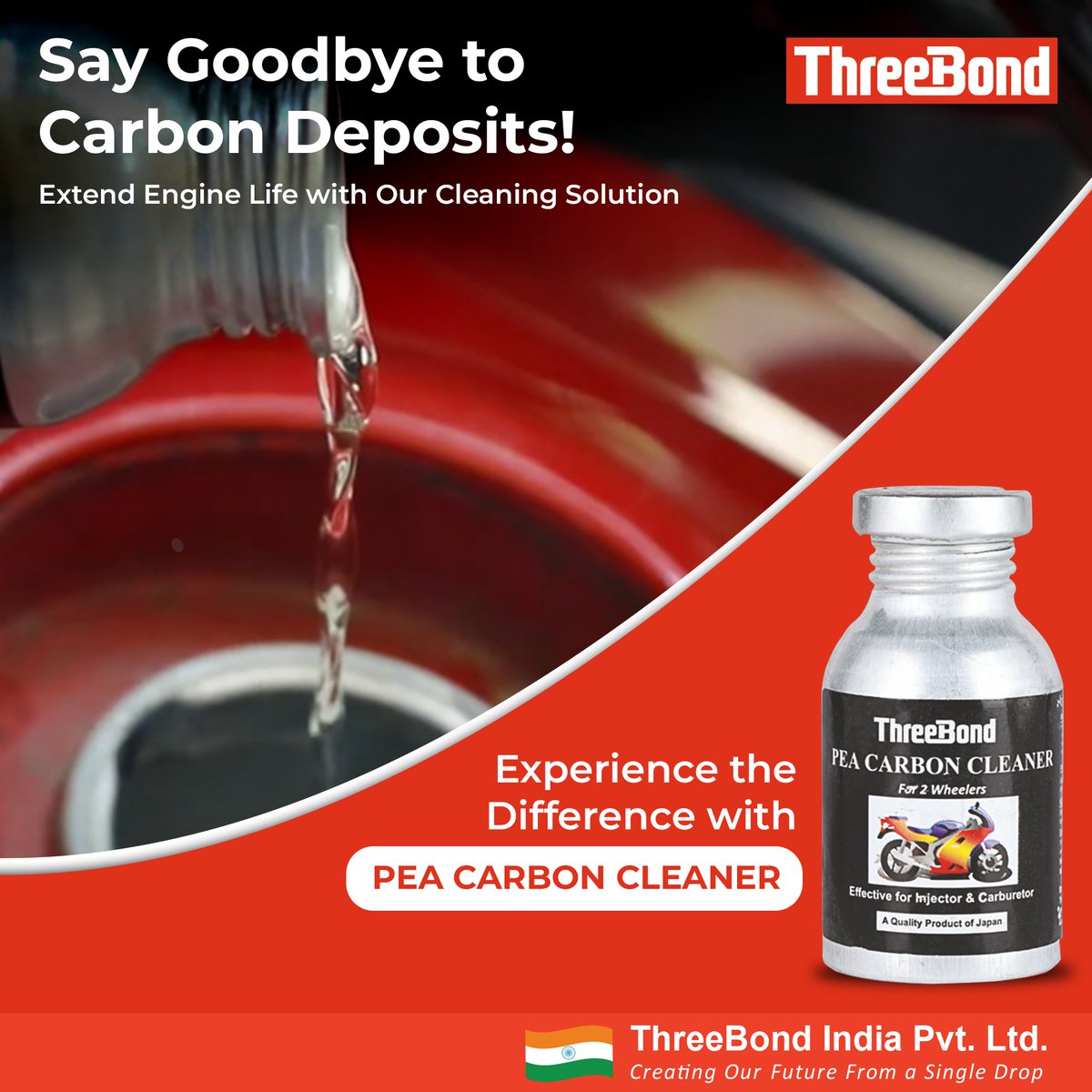 Boost Your Engine's Performance with ThreeBond's PEA Carbon Cleaner! Eliminate carbon deposits effortlessly for smoother acceleration and reduced emissions. 🚗💨 #EngineCare #PerformanceBoost #CleanerEngines