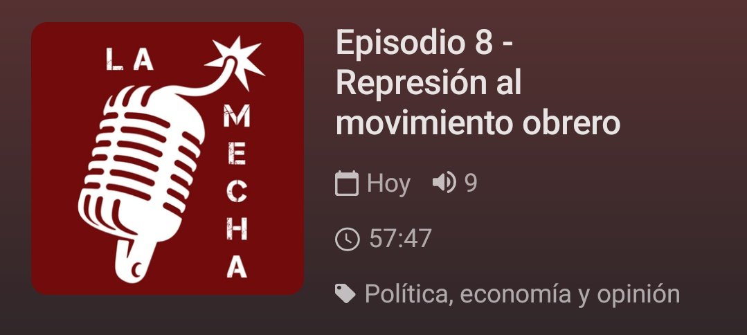 PODCAST | Nuestras compas de @cgtzonasur @CGT_Madrid @CGT, Natacha y Santi, pasaron por el podcast #LaMecha de @AntirrepreMad, para hablar de represión al movimiento obrero, ante el próximo #1Mayo2024 #1MInterseccional 📻 🎙👇 go.ivoox.com/rf/128078108