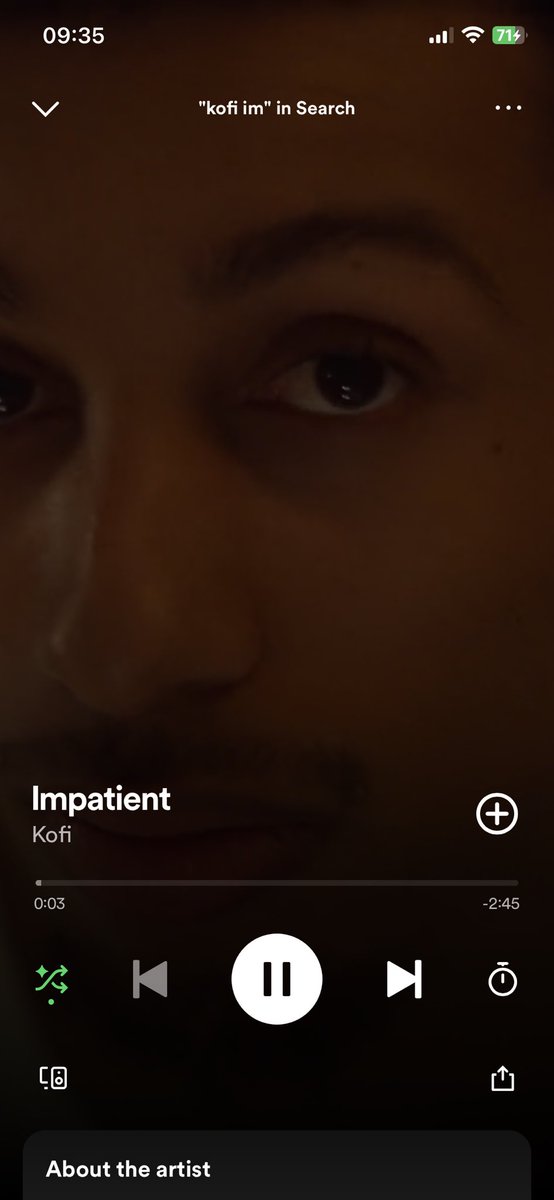 New Music Friday w/<a href="/jmgkofi/">Kofi</a> 

Canadian rapper, singer, and multi-talented musician Kofi has once again blown fans away with his latest track, "Impatient". 

Kofi's remarkable vocals and skilled songwriting shine on this standout track, showcasing his ability to craft engaging