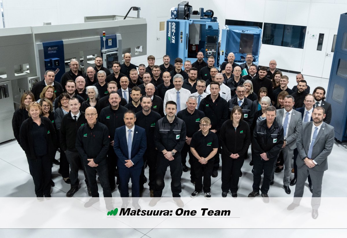 Matsuura; one team with one aim; to deliver the very best customer experience bar none in the UK CNC and AM supply chain. #customerservice #customerexperience #oneteam #teamwork #ukmfg #3dprinting #cncmachining