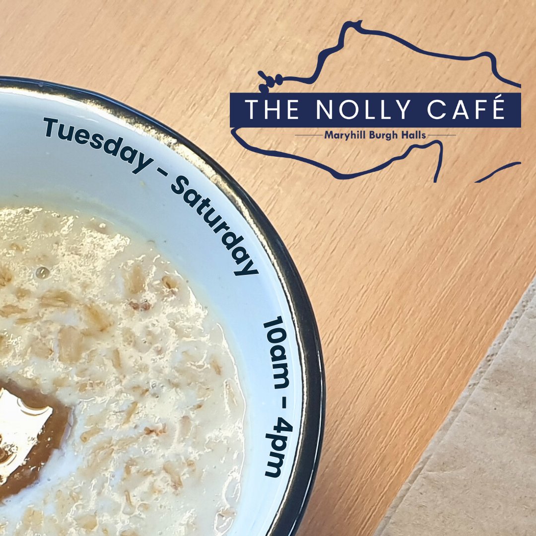 Anyone for all-day breakfast? Cooked breakfast (with vegan options), toast, hot porridge with optional toppings, all served from The Nolly's breakfast menu until 3pm. (You can still order lunch, sweet (or savoury) treats, and hot/cold drinks!) The Nolly Café Tues - Sat 10am - 4pm