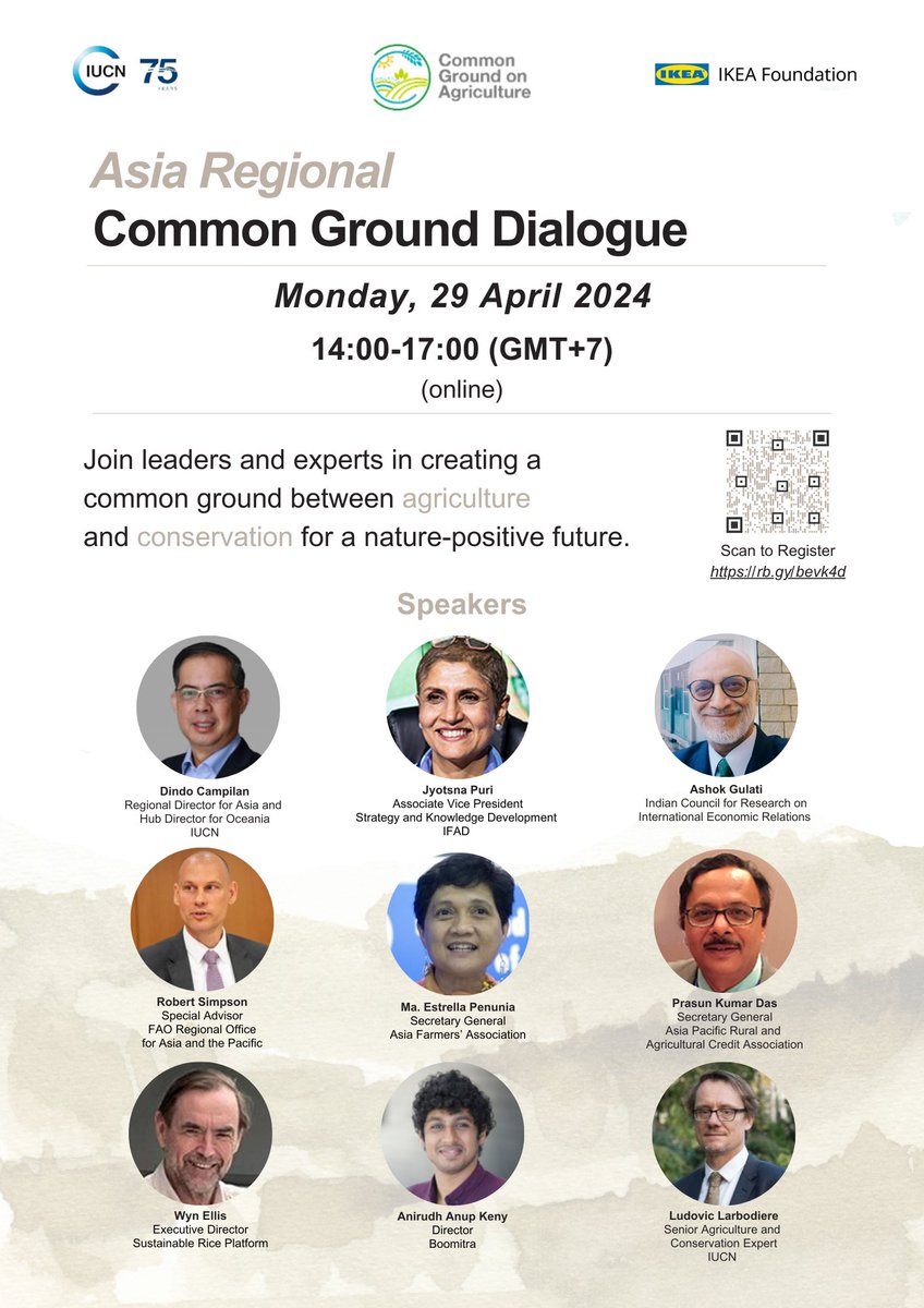 Happening tomorrow: Common Ground Dialogue! 🔔 Join us and a panel of experts as we deep dive into innovative ideas to accelerate the transformation of food & agriculture systems in Asia 🌱 Register now 👉rb.gy/bevk4d
