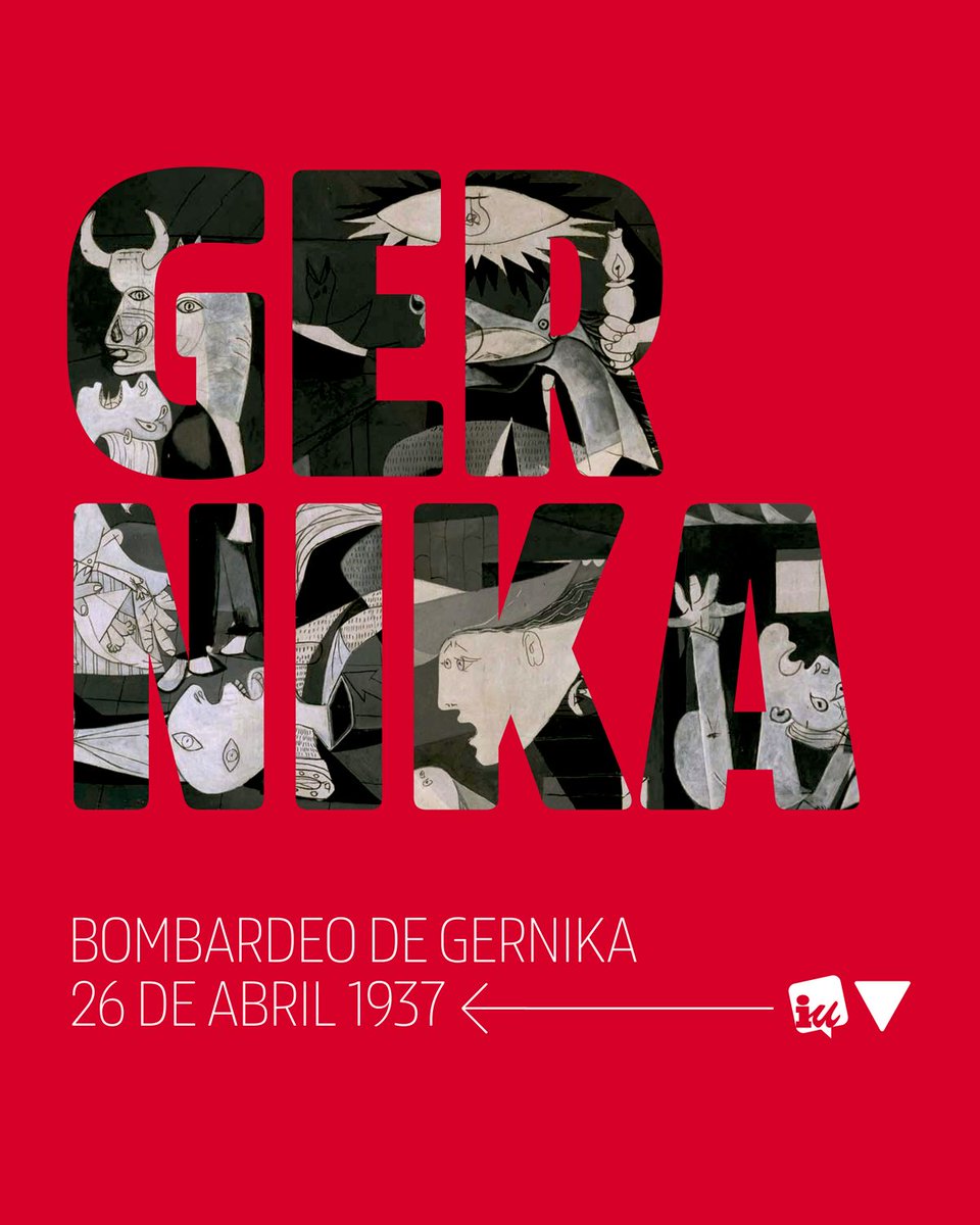 Hace 87 años la Legión Cóndor nazi alemana bombardeaba Gernika y Franco lanzaba unas fake news. El franquismo quiso convencer al mundo de que habían sido los rojos quienes quemaron la ciudad. Infame. 🔻 Verdad, justicia, reparación, y no repetición.