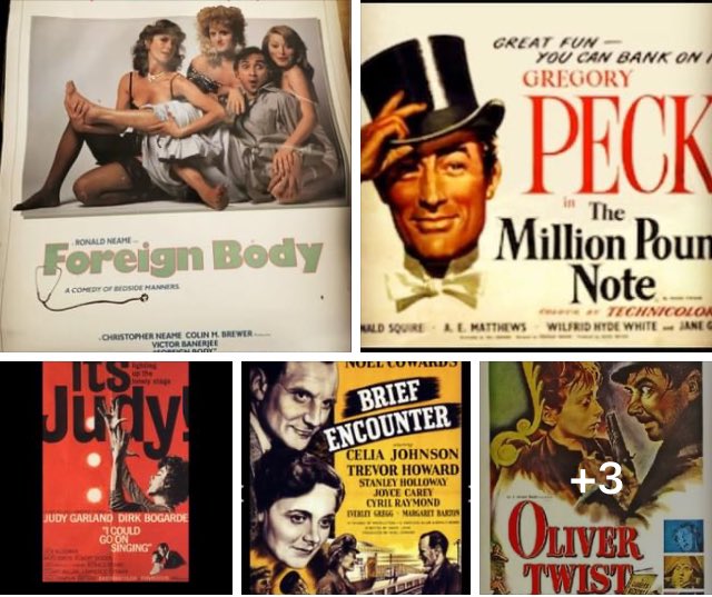 It was (British Film Royalty) #RonaldNeame birthday this week, how lucky was I to be #cast & #directed by him in his last #film #foreignbody he was #producer & #screenrighter with #noelcoward on #briefencounter look at all the films he directed, Inc #judygarland last film