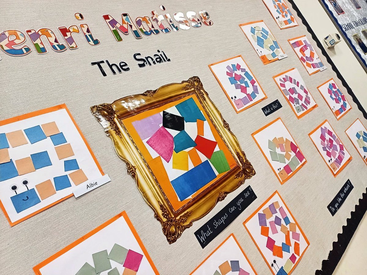 Crawshawboothps's tweet image. Our children's fantastic masterpieces celebrating our school value 'Curiosity' are now proudly on display! Which artist are you inspired by? 🎨💭
@tate_kids @twinklresources 
#primaryart #curiosity