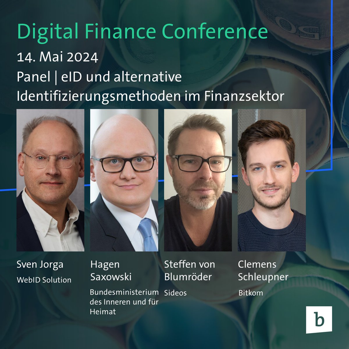Bitkom_InsurTech (@bitkom_insure) on Twitter photo 76% der Deutschen erledigen Bankgeschäfte online, was die Wichtigkeit sicherer Digitaler Identitäten betont.
Über Identifizierungsmethoden sprechen auf der #digifin24 <a href="/SJorga/">Sven Jorga</a> (@WebID_Solutions), <a href="/h_saxowski/">Hagen Saxowski</a> (<a href="/BMI_Bund/">Bundesministerium des Innern</a>) & <a href="/SvBlumroeder/">SteffenvonBlumroeder</a> (Sideos).
👉 finance-conference.berlin/de 76% der Deutschen erledigen Bankgeschäfte online, was die Wichtigkeit sicherer Digitaler Identitäten betont.
Über Identifizierungsmethoden sprechen auf der #digifin24 <a href="/SJorga/">Sven Jorga</a> (@WebID_Solutions), <a href="/h_saxowski/">Hagen Saxowski</a> (<a href="/BMI_Bund/">Bundesministerium des Innern</a>) & <a href="/SvBlumroeder/">SteffenvonBlumroeder</a> (Sideos).
👉 finance-conference.berlin/de