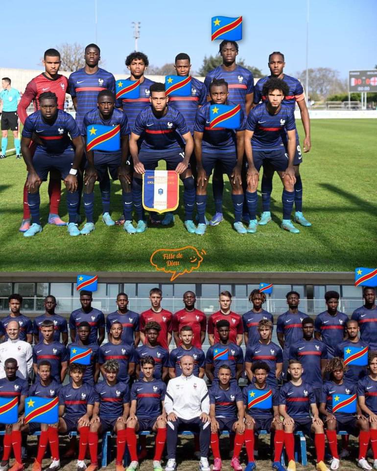 Actuellement il y a 10 congolais de la RDC 🇨🇩 en équipe nationale de la France 🇨🇵 U17, U21.