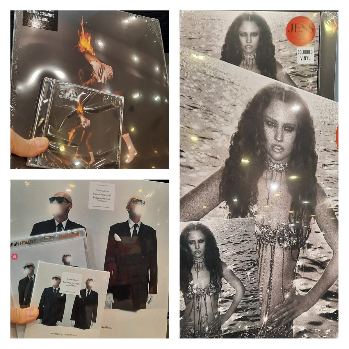 It's New Release Friday!! Out today Pet Shop Boys, Jess Glynne, St Vincent and more!! #PetShopBoys #StVincent #JessGlynne #hmvForTheFans