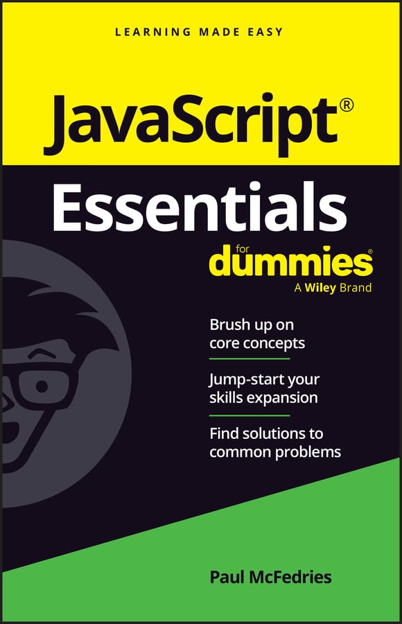 JavaScript Essentials For Dummies amzn.to/3w9wUY3

#javascript #js #programming #developer #morioh #programmer #coding #coder #webdev #webdeveloper #webdevelopment #softwaredeveloper #computerscience