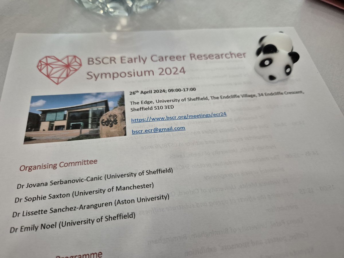 Dr Sophie Saxton (@drsophiesaxton) on Twitter photo Our BSCR ECR symposium is underway! Excited for a fabulous programme (and this panda squishy 🥹) <a href="/BSCResearch/">British Society for Cardiovascular Research</a> Our BSCR ECR symposium is underway! Excited for a fabulous programme (and this panda squishy 🥹) <a href="/BSCResearch/">British Society for Cardiovascular Research</a>