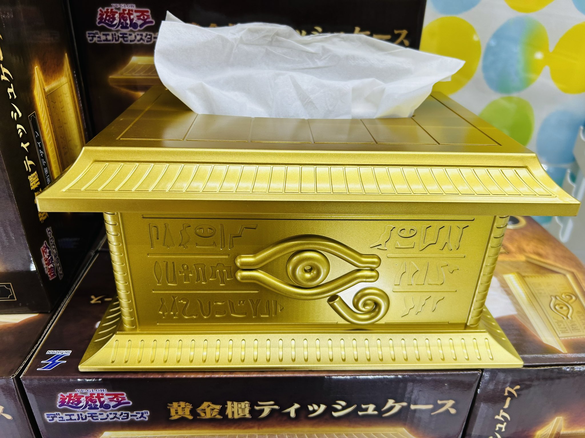 遊☆戯☆王デュエルモンスターズ 思いとどまり 黄金櫃ティッシュ