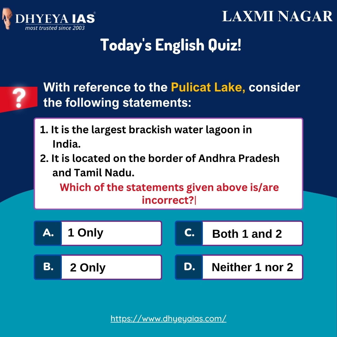 Today’s question

#state #temple #dailyquiz #dailycurrentaffairs #dhyeyaiaslaxminagar #pcs #uppcs #india #pulicat #lake #water #lagoon