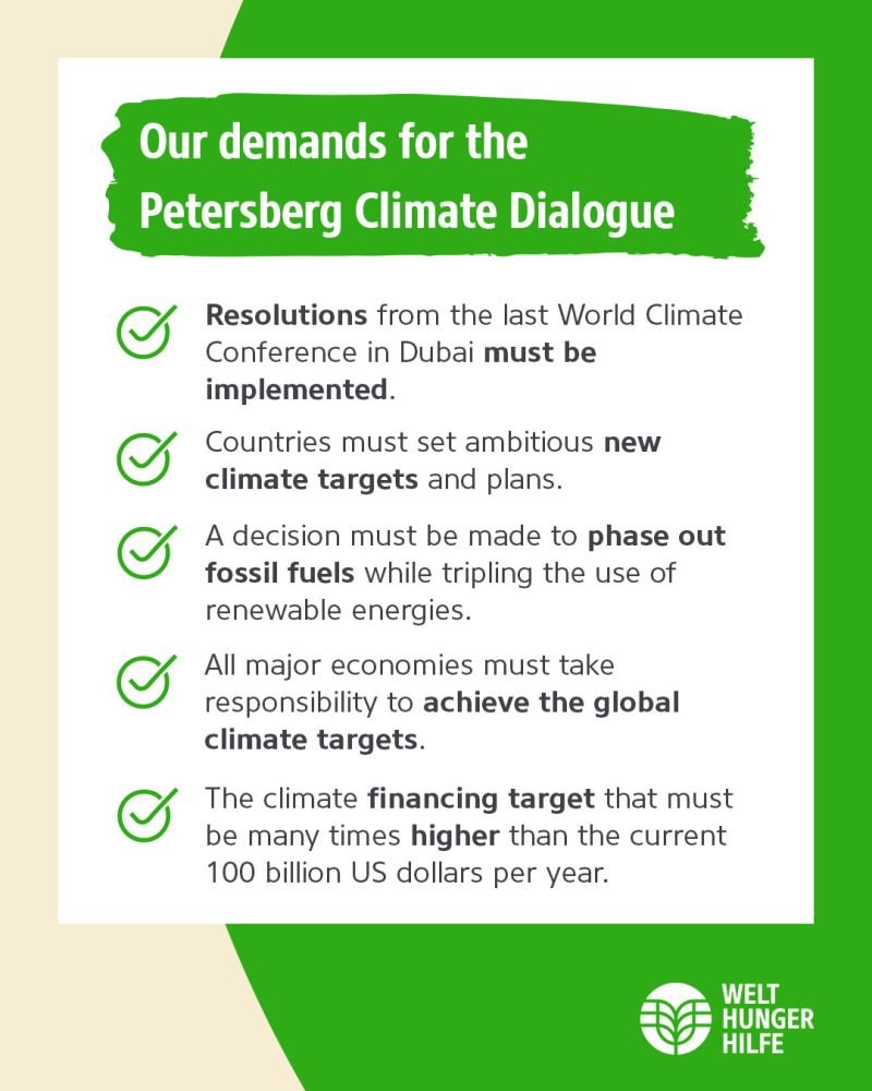 The Petersberg Climate Dialogue in Berlin, marks the start of a decisive phase of climate negotiations. Representatives from more than 40 countries are joining the conference. This is where important groundwork must be laid for the world climate conference in Baku #COP29.