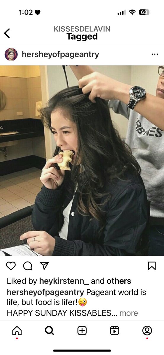 After planking food is life 😂😂😂#Kissesdelavin