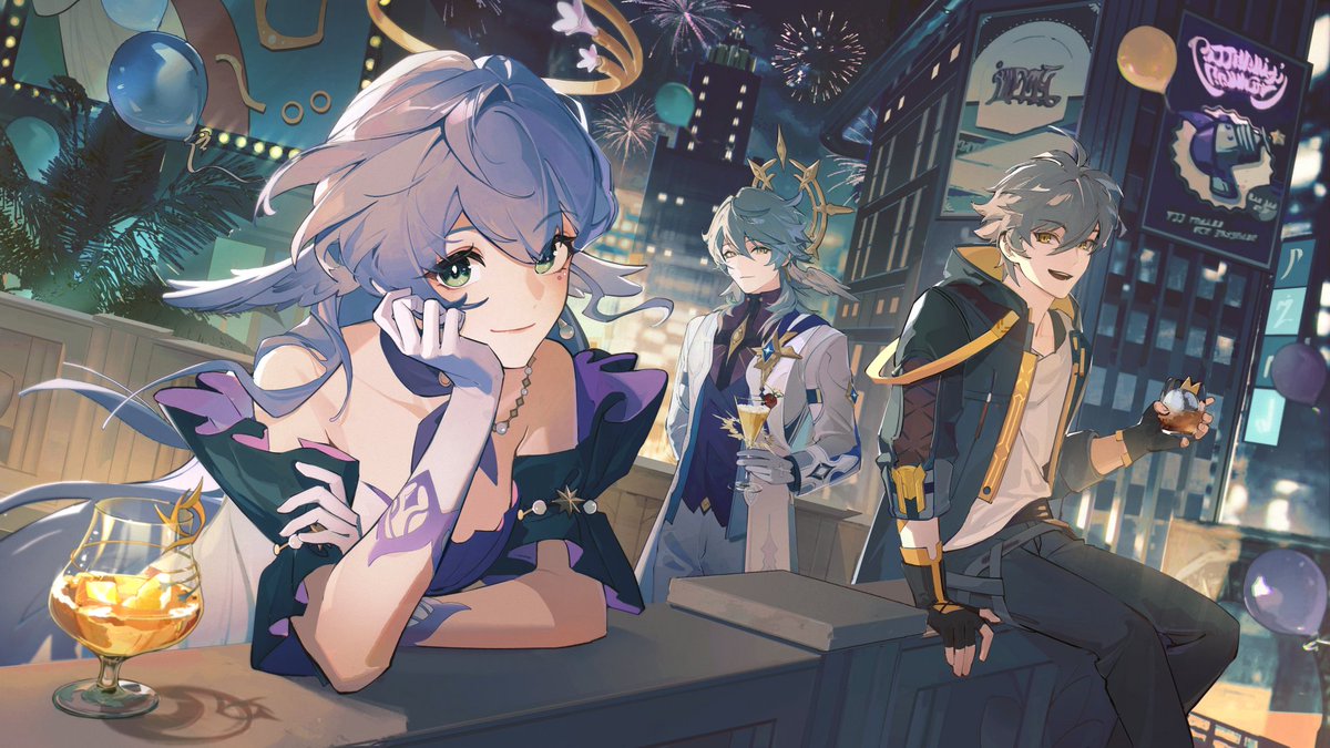 Happy 1st Anniversary from Penacony! 🥂
#スターレイル #HonkaiStarRail #HSRHBD