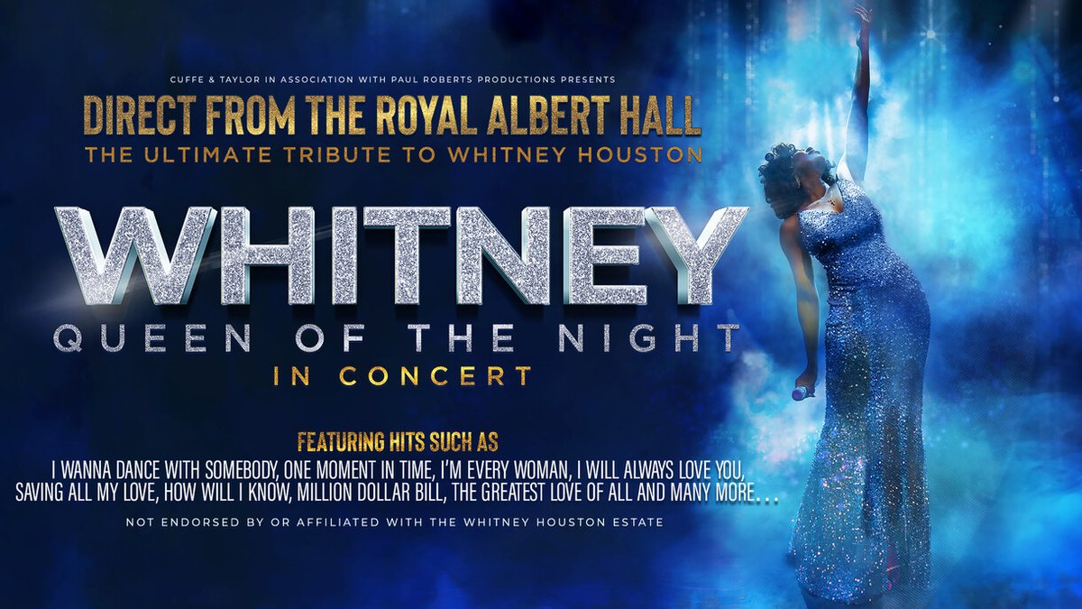 **NEW ON SALE** Whitney: Queen of the Night is a celebration of the music and life of one of the greatest singers of all time: Whitney Houston 🤩 🎤 Whitney: Queen of the Night 📅 Fri 23 May 2025 🎟 pulse.ly/c0efvu8os8 @CuffeandTaylor