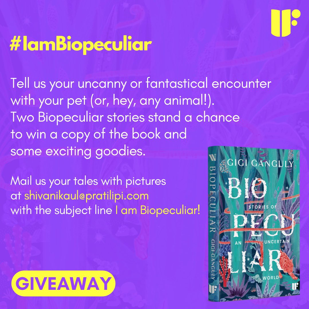 In the world of #Biopeculiar, otters are introspective, bees are vindictive and dolphins are playful. What’s your #IamBiopeculiar story? Tell us and stand a chance to win a copy of @gigiganguly’s whimsical book! (Rules mentioned below) #IF #SpeculativeFiction