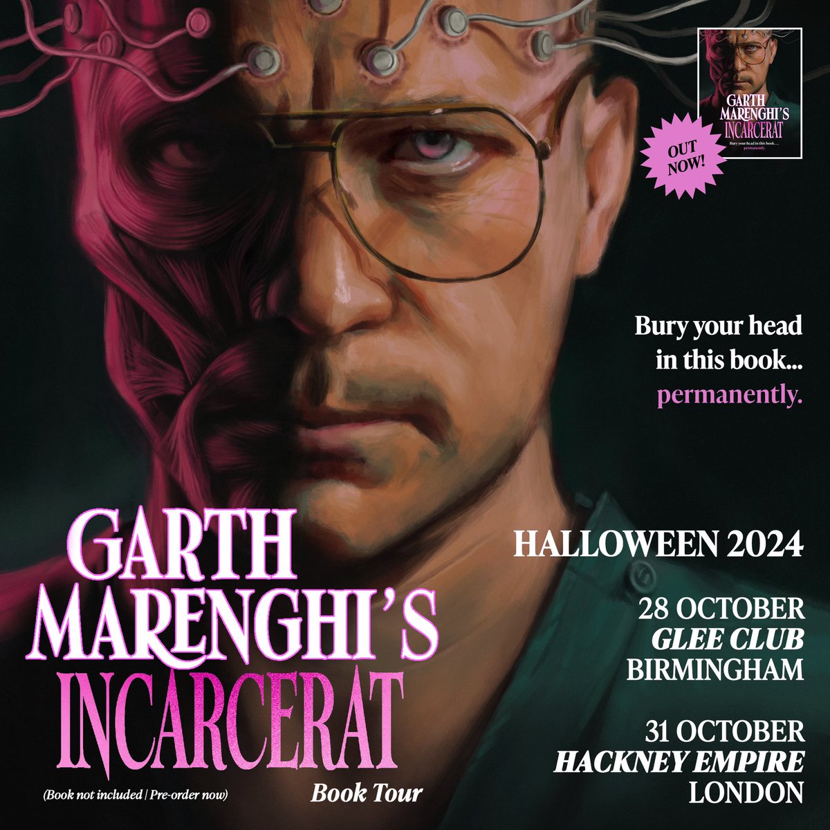 Garth Marenghi is taking his INCARCERAT BOOK TOUR to @GleeClubBham & London's @HackneyEmpire in October. Tickets on sale NOW Snap up tickets 👉 livenation.uk/ysNs50RiQm4