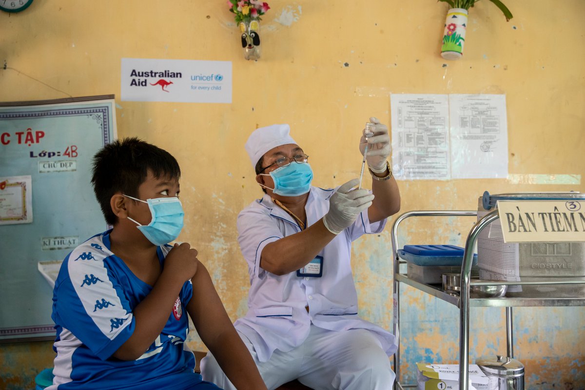 UNICEF Vietnam celebrates #WorldImmunizationWeek with 'Unite for Immunization: Building a Healthier Viet Nam Together.”💉 Vaccinations offer a healthier future #ForEveryChild, ensuring they receive timely vaccines for stronger communities in Vietnam and the rest of our region.