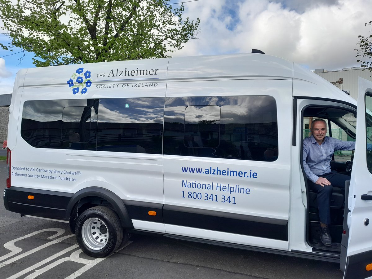 2 marathons & lots of paperwork later, a bus for the Carlow branch of @alzheimersocirl has arrived. Thanks to @Zurich_Irl and 100s of generous donors, there was enough money raised to get a new bus. #DementiaSupports #TeamASI #Cantwell #Support #ThankYou #CeatharlachAbu