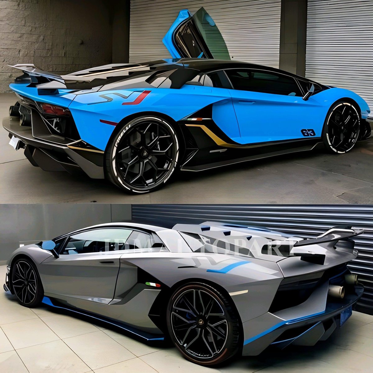 Lamborghini Aventador SVJ 💙🖤